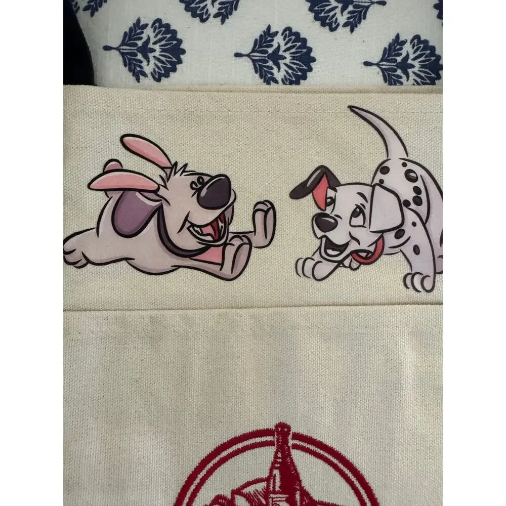 Disney Dogs Full Size Tote  Lady Nana Max Custom Made Trader Joes bag